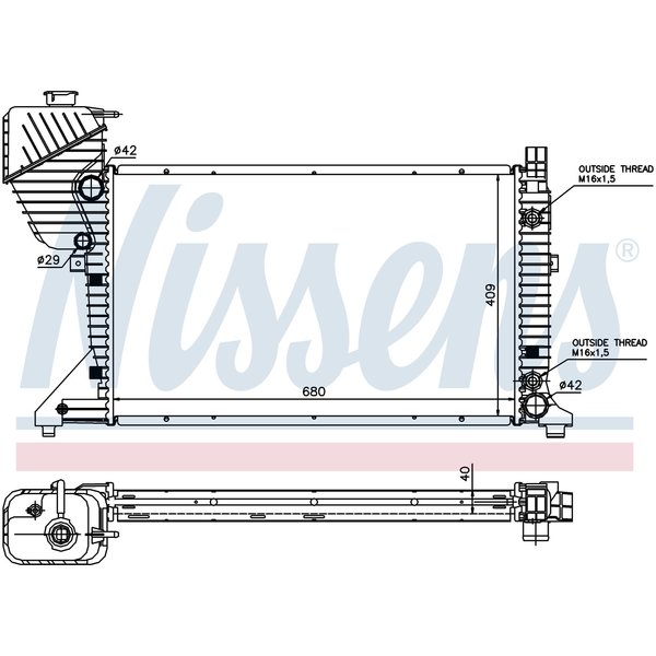 Nissen 03-06 Sprinter Nissens, 62597A 62597A